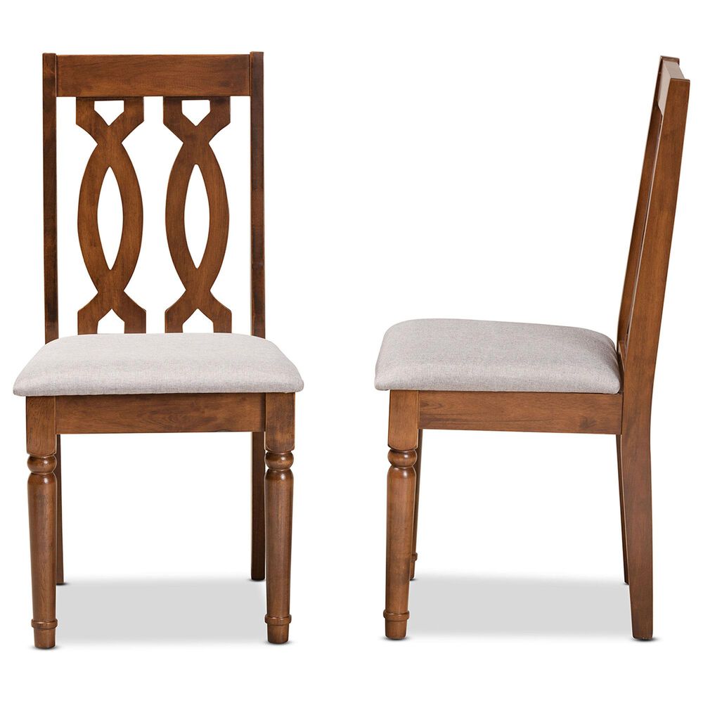 Baxton Studio Cherese Side Chair in Walnut Brown (Set of 2), , large