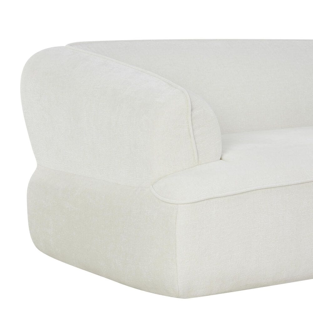 Hearth and Haven 2-Piece Right Facing L-Shaped Sectional Sofa with Pillow Back Cushions in White, , large