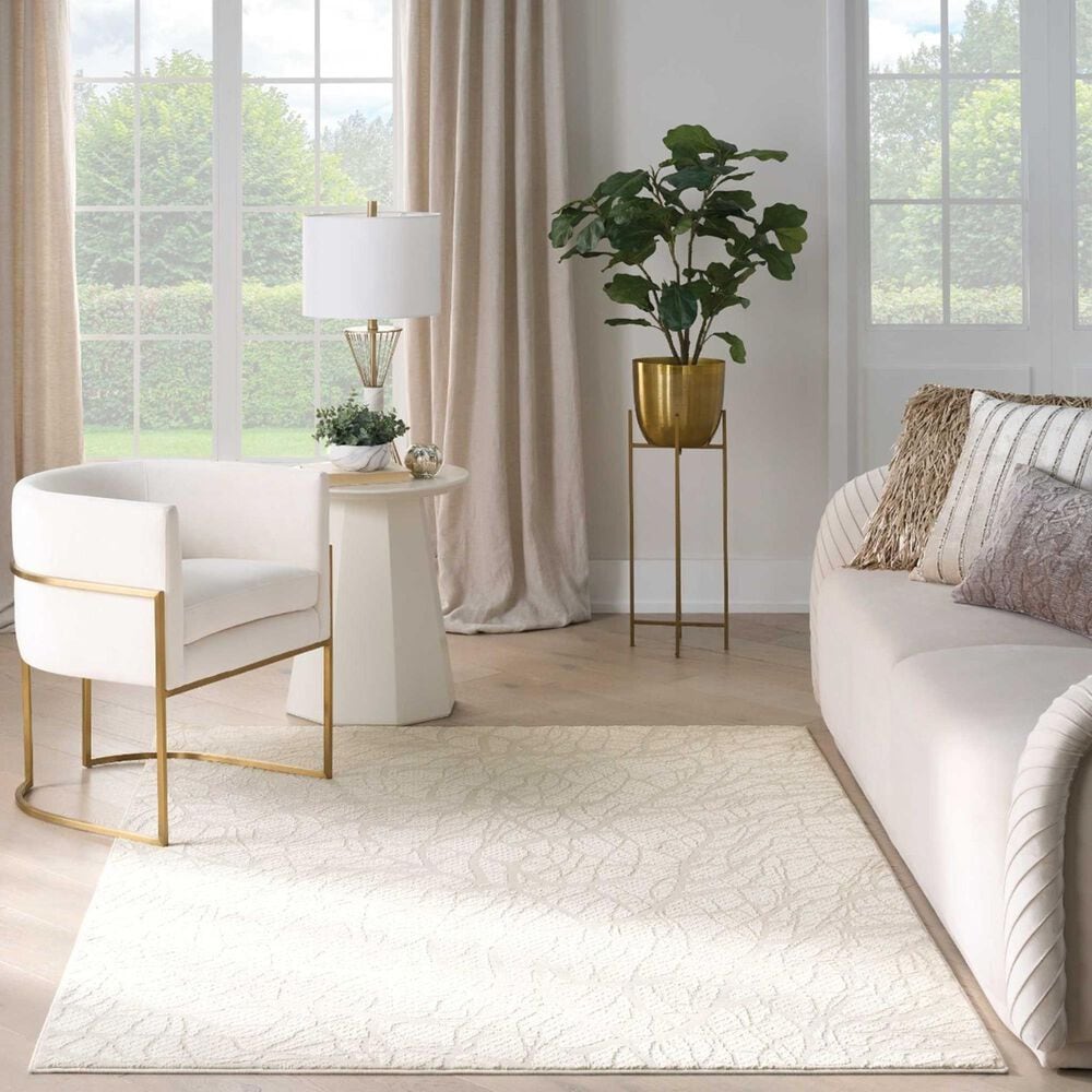 Nourison Desire Beige 6&#39; x 9&#39; Area Rug, , large
