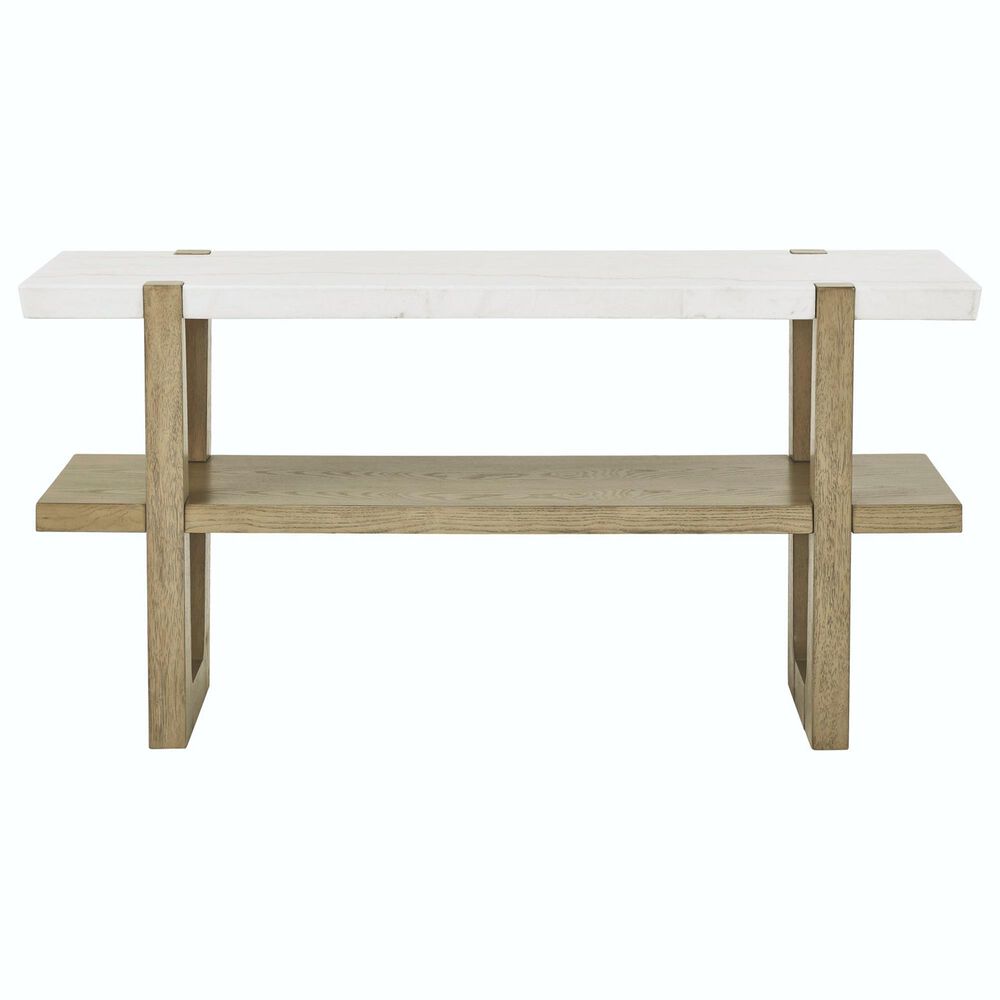 Crystal City Perth Sofa Table in Weathered Sand and White, , large