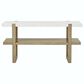 Crystal City Perth Sofa Table in Weathered Sand and White, , large