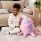 Jaxx Huggy The Octopus Sea Buddy Large Kids Stuffed Animal Bean Bag in Unicorn Pink, , large
