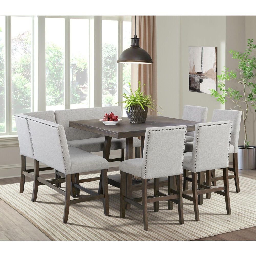 Mayberry Hill Seneca Counter Height Table in Brown - Table Only, , large