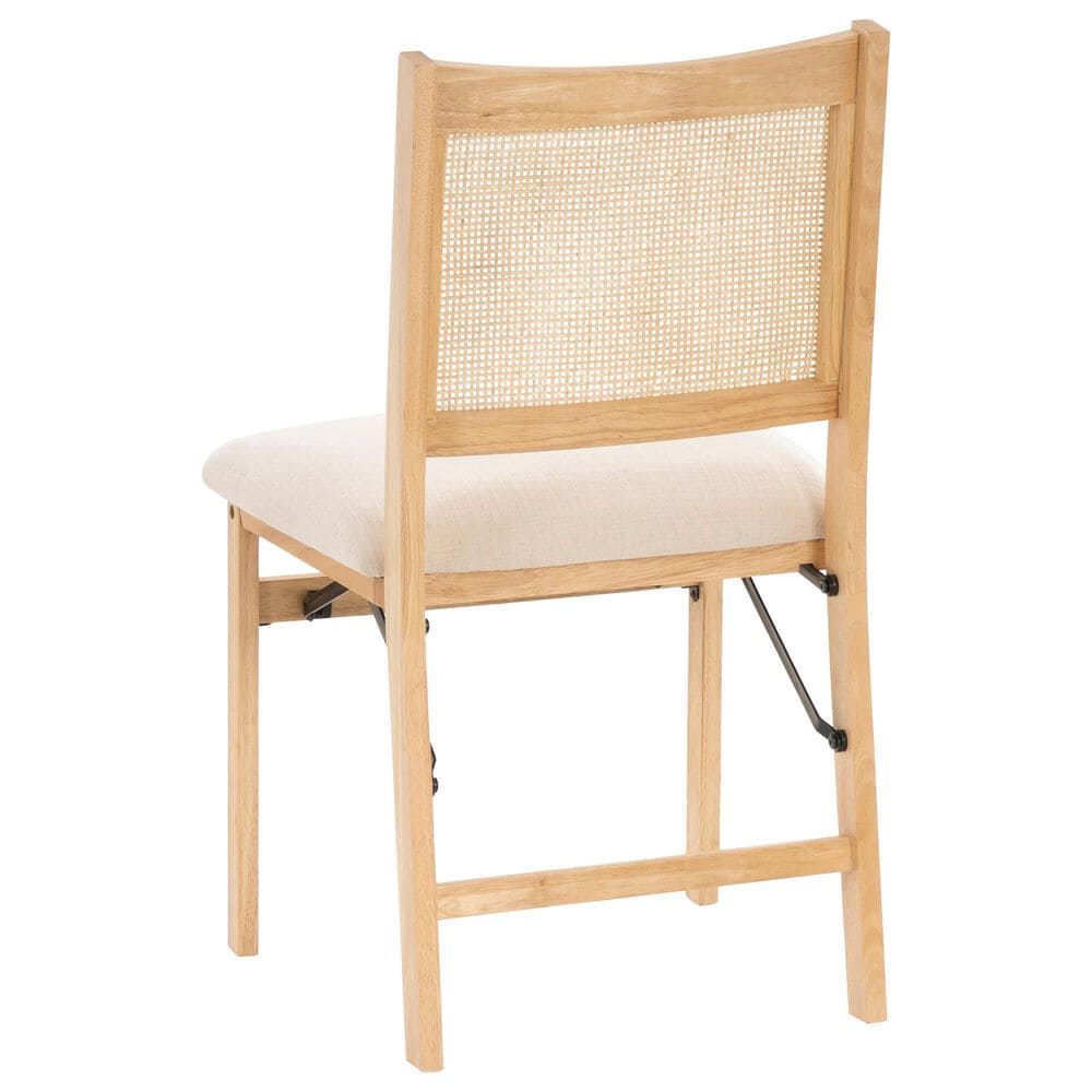 Linon Home Decor Bauer Cane Folding Side Chair in Natural, , large