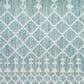 Nourison Positano Southwestern Aqua 6" x 9" Indoor/Outdoor Area Rug, , large