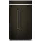 KitchenAid 30 Cu. Ft. Side By Side Built-In Refrigerator in Black Stainless Steel and PrintShield, , large