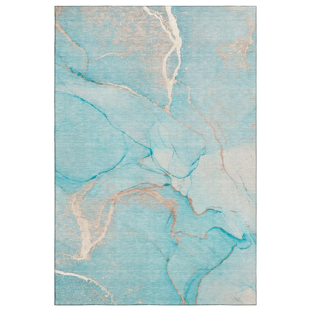 Dalyn Rug Company Odyssey OY7 8" x 10" Teal Area Rug, , large