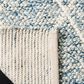 Safavieh Natura NAT712B 2"3" x 8" Ivory and Blue Runner, , large