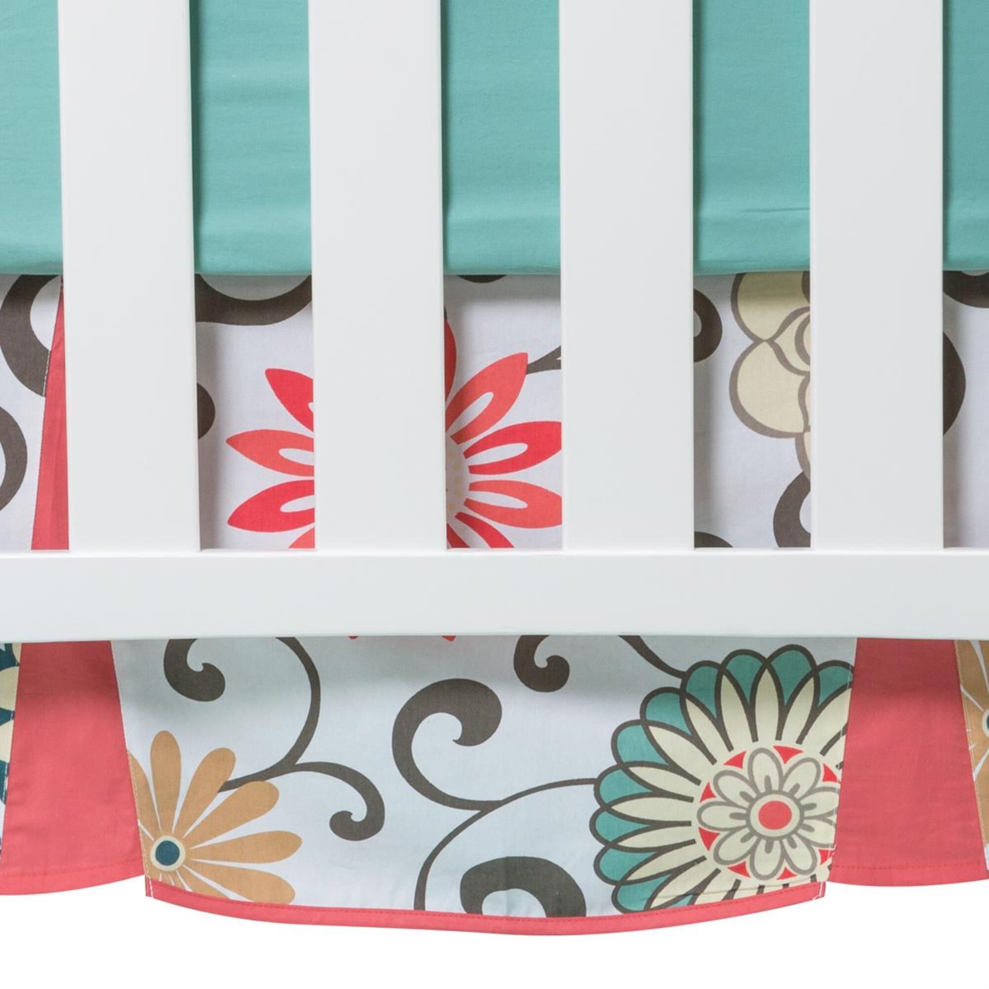 pom pom crib bedding