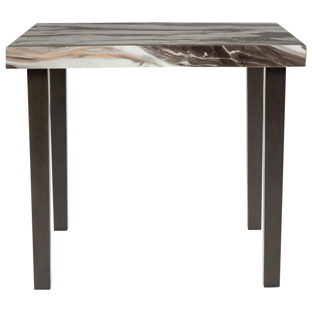 Ashley Jeshina 5-Piece Counter Height Dining Set in White, Dark Brown and Beige, , large