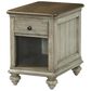 Flexsteel Plymouth Chairside Table in Whitewash, , large