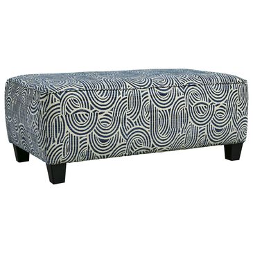 Signature Design by Ashley Trendle Oversized Accent Ottoman in Navy and Tan, , large