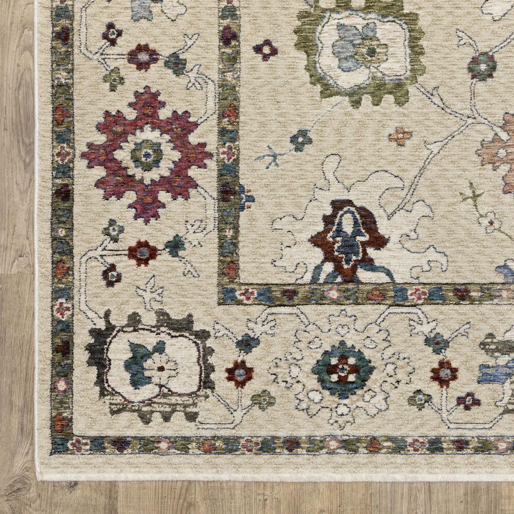 Oriental Weavers Hastings HA01W 7&#39;10&quot; x 10&#39;10&quot; Ivory Area Rug, , large