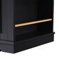 HOMLUX 48" Kitchen Island with Drop Leaf in Black and Natural, , large