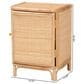 Baxton Studio Kiara 2-Shelf Nightstand in Natural, , large