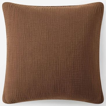 Sunday Citizen Snug Muslin 20" Square Throw Pillow in Chestnut, , large