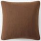 Sunday Citizen Snug Muslin 20" Square Throw Pillow in Chestnut, , large