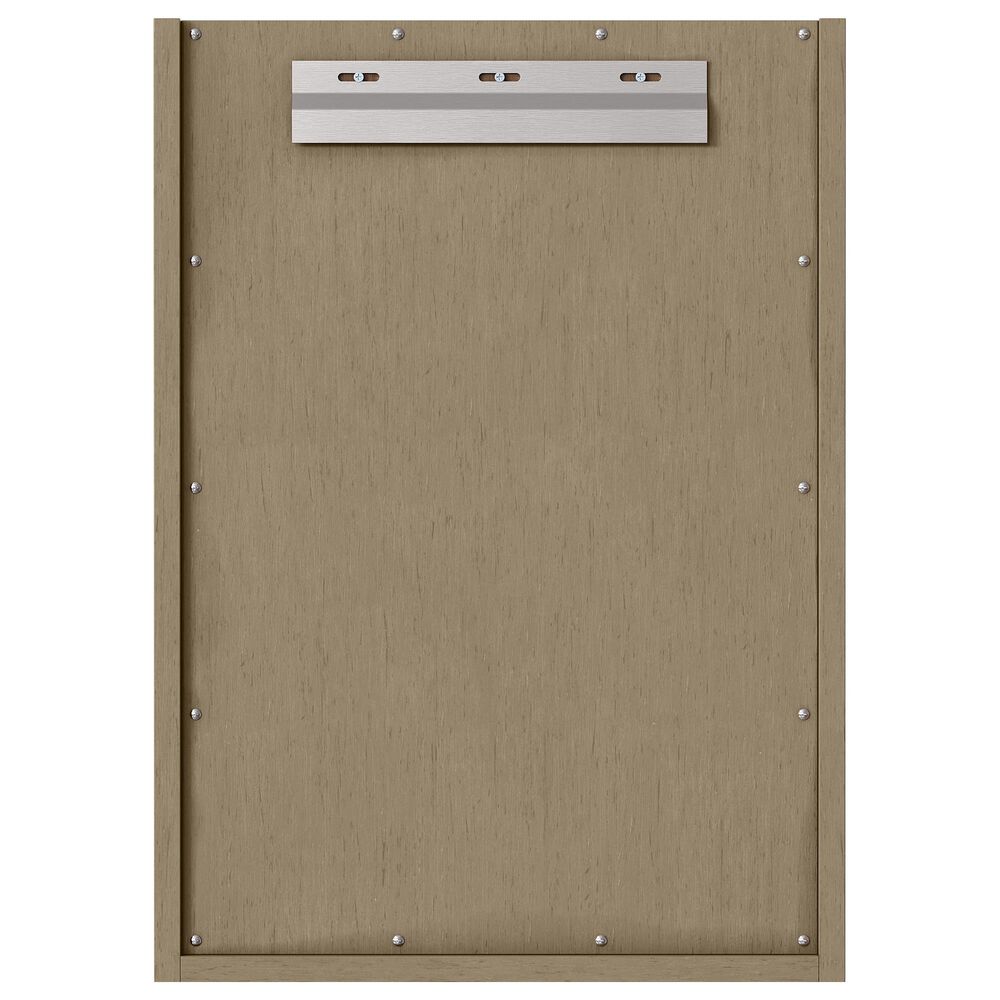 James Martin Vanities Chianti 20" Single Bathroom Vanity in Walnut Whisper with 2 cm White Glossy Composite Stone Top and Rectangular Sink, , large