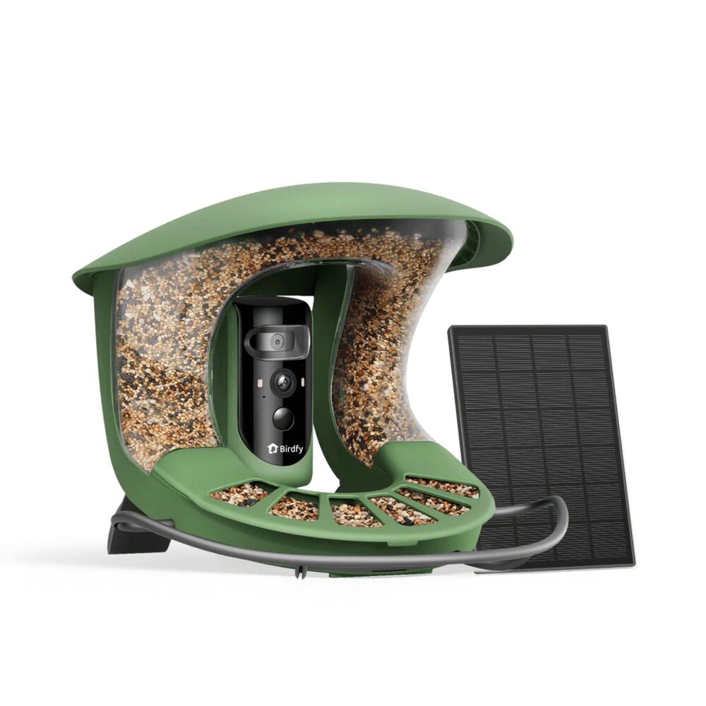 Birdfy Bird Feeder 2 with Smart Camera and Solar Panel in Green, , large
