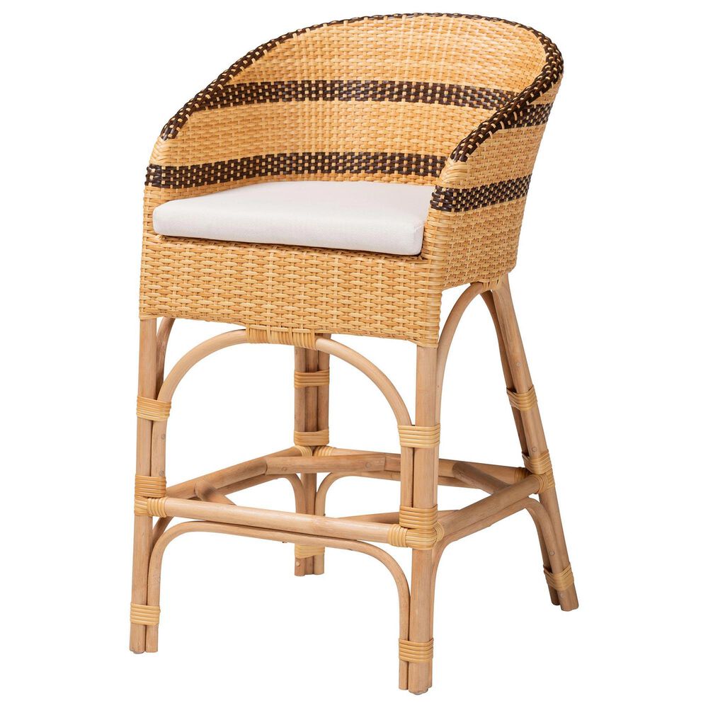 Baxton Studio Elma Counter Stool in Natural, , large