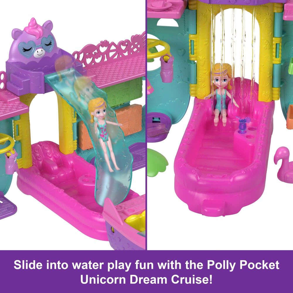 Polly Pocket Unicorn Dream Cruise Set in Multicolor, , large