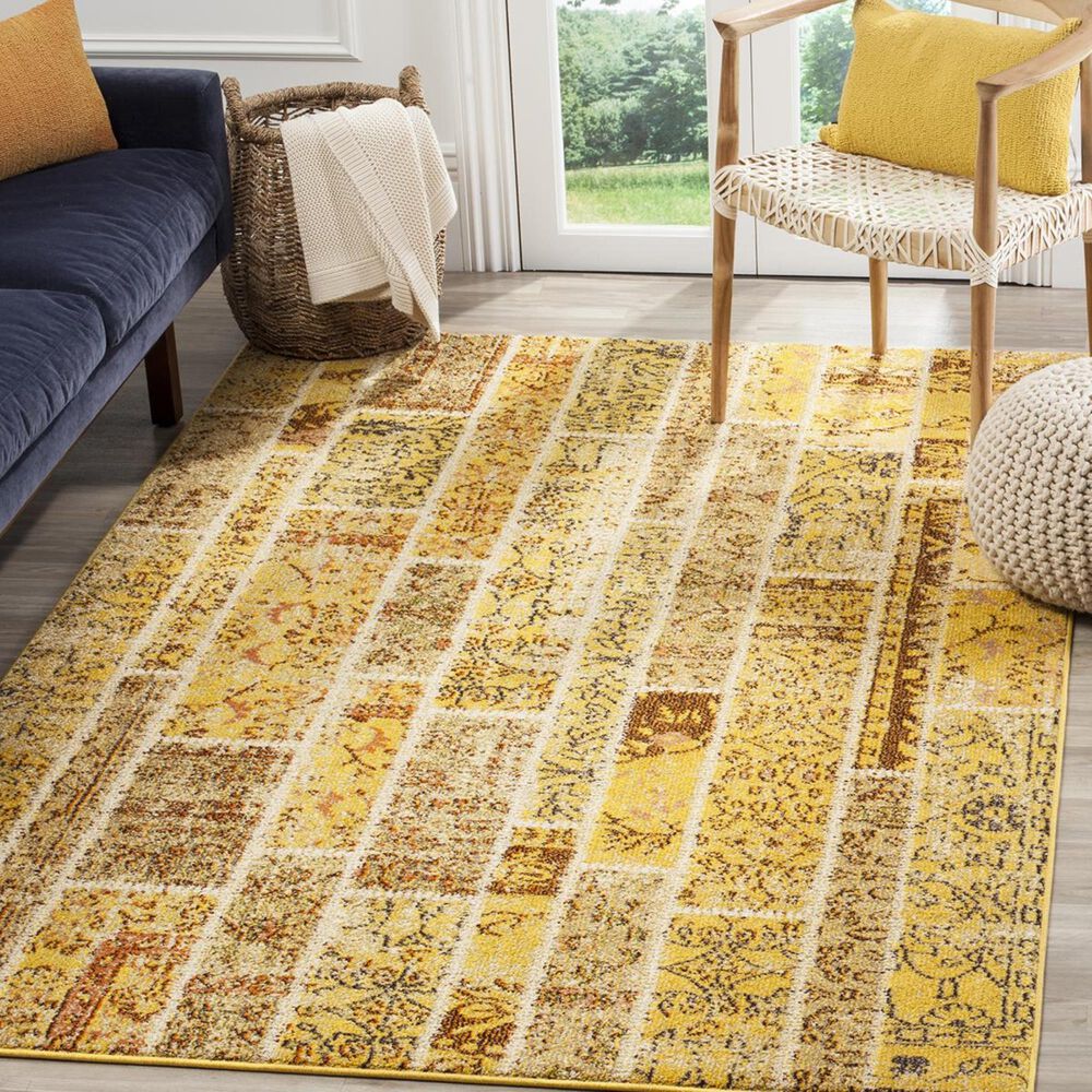 Safavieh Monaco MNC216K-3 3&#39; x 5&#39; Yellow/Multi Area Rug, , large