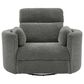 Ashley Gosaldo Power Swivel Glider Recliner in Lead, , large