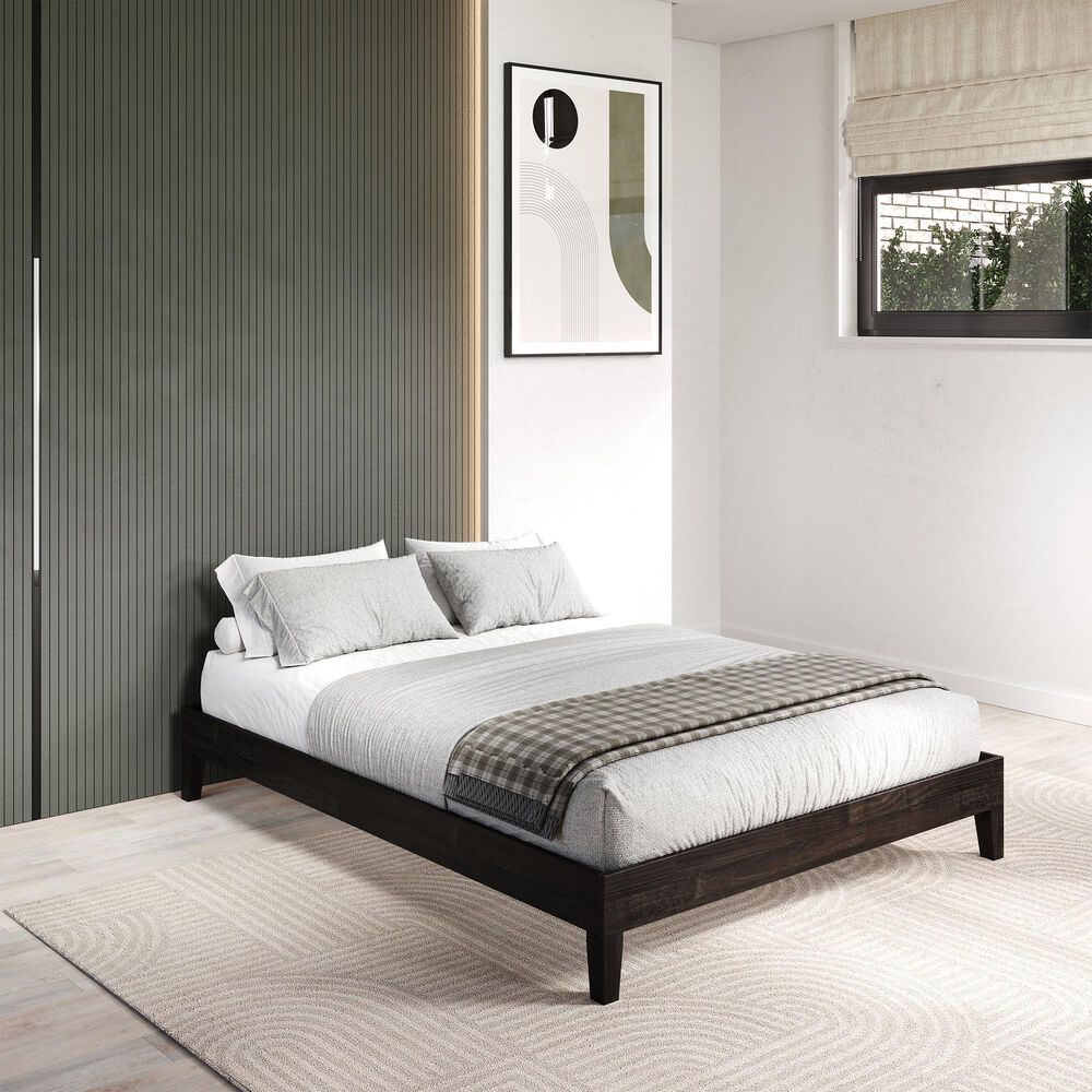 Forest Grove King Platform Bed in Urban Walnut, , large