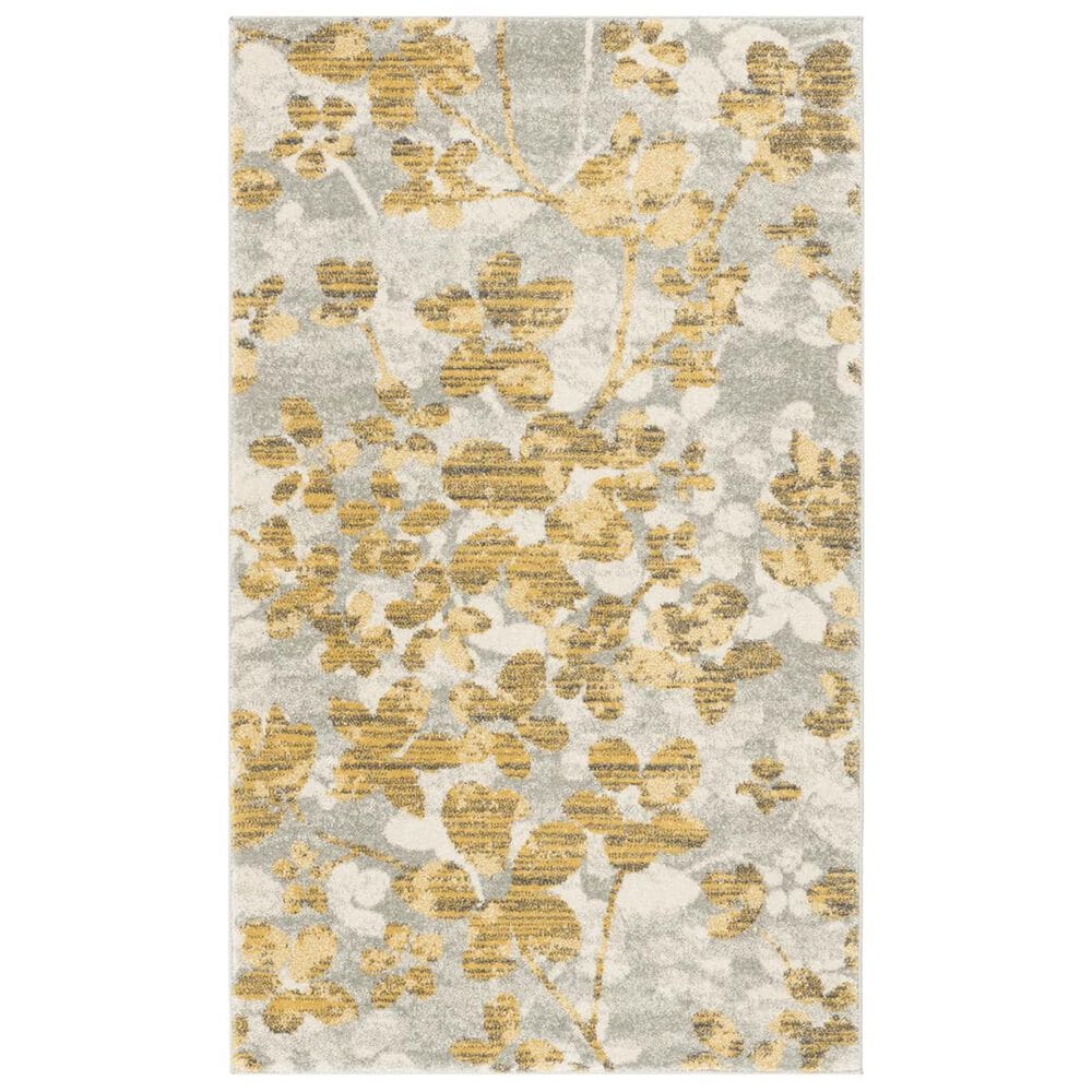 Safavieh Evoke EVK236P-3 3" x 5" Grey/Gold Area Rug, , large