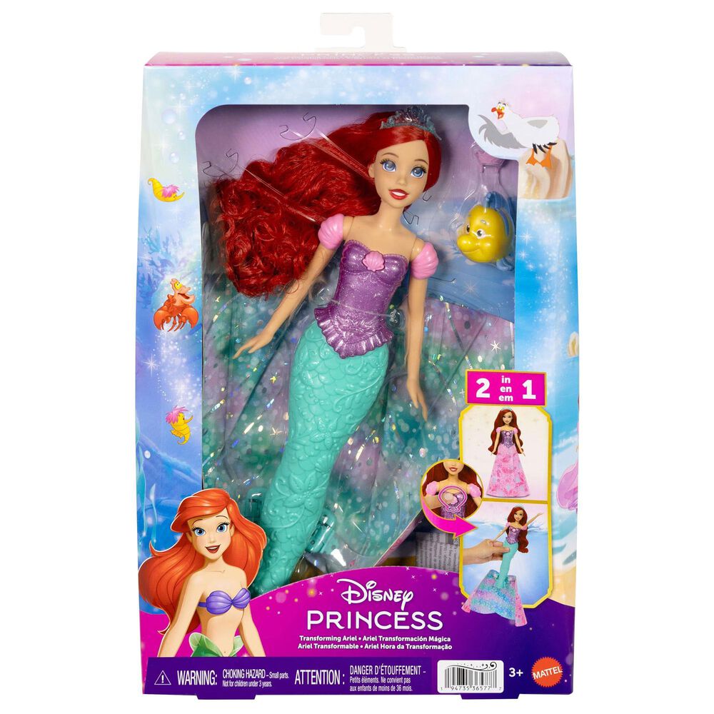 Disney Frozen Ariel Transforming Mermaid Doll, , large