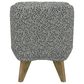 Golden Wave Furniture Emerson Armless Accent Chair in Speckled Navy, , large