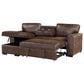 Global Furniture USA Reversible Pull-Out Sofa Bed with Chaise in Coffee, , large