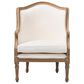 Baxton Studio Charlemagne Accent Chair in Beige, , large