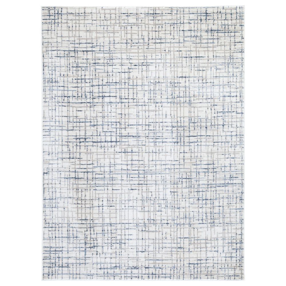 Ashley Beckfille 5" x 7" Blue, Gray and Cream Area Rug, , large