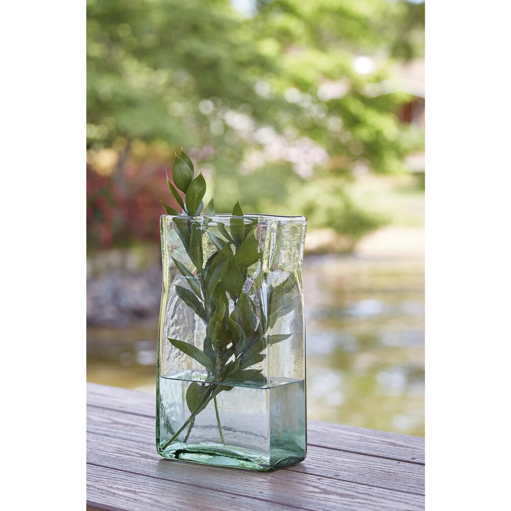 Ashley Taylow 12&quot; Vase in Green, , large