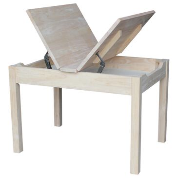 International Concepts Lift Top Table in Unfinished, , large