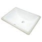 MSI 18.5" x 13.75" Rectangular Porcelain Undermount Bathroom Vanity Sink in White, , large