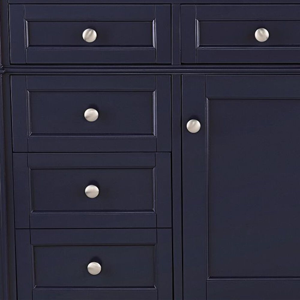 James Martin Vanities Brittany 48" Single Bathroom Vanity in Victory Blue with 3 cm Eternal Jasmine Pearl Silestone Top, Rectangular Sink and FreePower Wireless Charger, , large