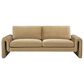Jennifer Taylor Home Mason Stationary Sofa in Camel Brown Beige Velvet, , large