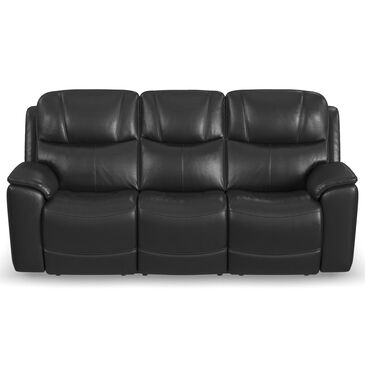 Flexsteel Crew Power Reclining Sofa with Power Headrests and Lumbar in Raven, , large
