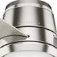 Hunter Commodus 54" Ceiling Fan with LED Light in Brushed Nickel, , large