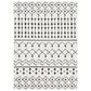 Surya Moroccan Shag 5"3" x 7"3" Black and White Area Rug, , large