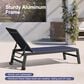 HOMLUX 3-Piece Patio Chaise Lounge Set with Wheels in Navy Blue, , large