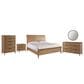 Riva Ridge Cyrus 5 Piece King Sleigh Bedroom Set in Almond Bisque, , large