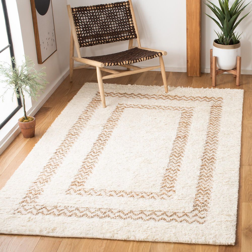 Safavieh Natura 4&#39; x 6&#39; Ivory and Natural Area Rug, , large