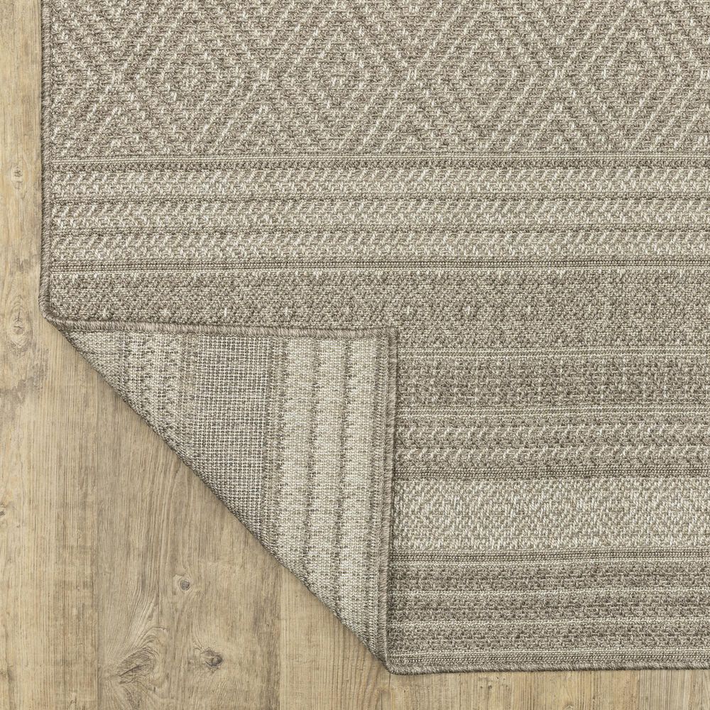 Oriental Weavers Caicos CA06A 1&#39;10&quot; x 7&#39;6&quot; Grey Runner, , large