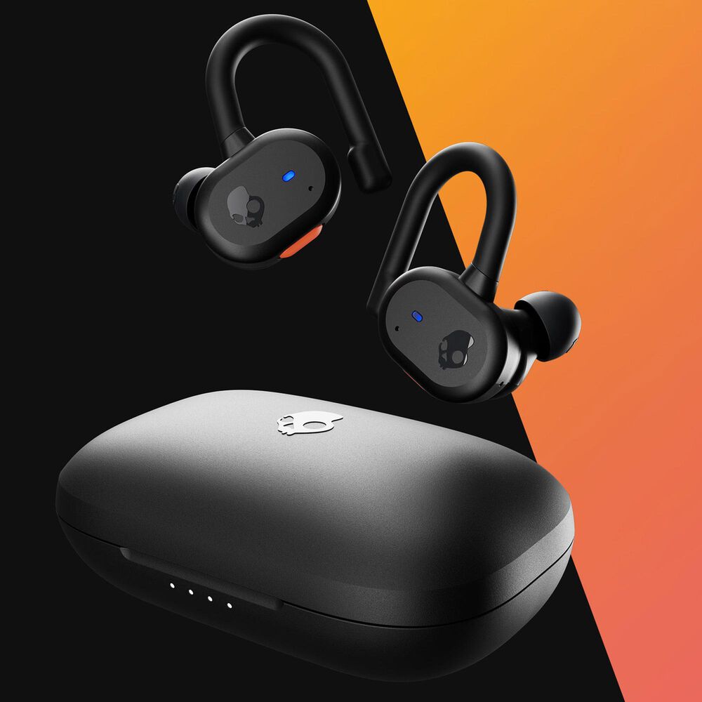 Skullcandy Push Active True Wireless Earbuds in Black and Orange, , large