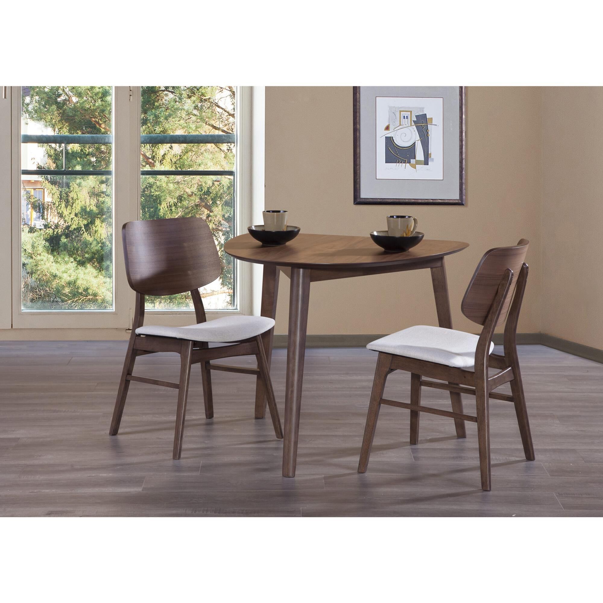 Oscar walnut 3 piece dining set clearance
