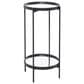 Maple and Jade 28" End Table with Mirrored Glass Top in Black, , large
