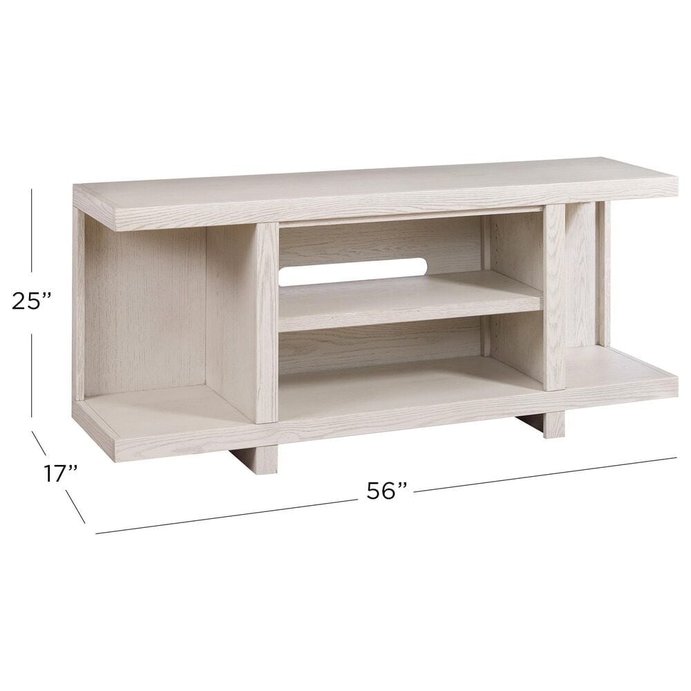 Riva Ridge Latitude 55" Open Console in Brushed White, , large